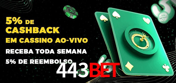 Promoções do cassino ao Vivo 443bet